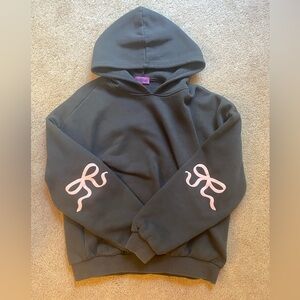 Edikted Bonney Bow Fleece Hoodie